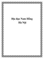 Tài liệu Địa đạo Nam Hồng Hà Nội pptx