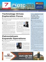 Tài liệu THE OFFICIAL 2013 OFFSHORE TECHNOLOGY CONFERENCE NEWSPAPER pdf