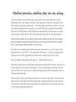 Tài liệu Nhiễm khuẩn, nhiễm độc do ăn uống doc