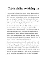 Tài liệu Trách nhiệm với thông tin doc