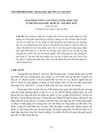 Tài liệu GIẢI PHÁP NÂNG CAO CHẤT LƯỢNG ĐÀO TẠO Ở TRƯỜNG ĐẠI HỌC KINH TẾ - ĐẠI HỌC HUẾ pot