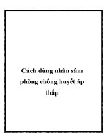 Tài liệu Cách dùng nhân sâm phòng chống huyết áp thấp pot