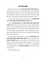 thực trạng công tác lập dự án tại công ty cổ phần đầu tư xuất nhập khẩu đoàn minh giang