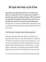 Tài liệu Để ngôi nhà thực sự là tổ ấm docx