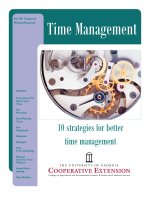 Tài liệu Time Management 10 strategies for better time management pptx