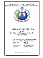 Tài liệu Đề bài: Xây dựng hệ thống quản lý điện cho một xã/phường pot