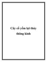 Tài liệu Cây cổ yếm lợi thủy thông kinh docx