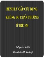 Tài liệu Bệnh lý cấp cứu bụng không do chấn thương ở trẻ em potx