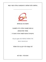 Nghiên cứu công nghệ WEB 3 0 (semantic web) và khả năng triển khai áp dụng