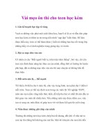 Tài liệu Vài mẹo ôn thi cho teen học kém pdf