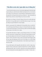 Tài liệu ''Nhà đầu tư nên chú ý giao dịch của cổ đông lớn'' pptx