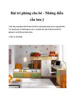 Tài liệu Bài trí phòng cho bé - Những điều cần lưu ý pot