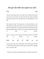 Tài liệu Ma giê cần thiết cho người cao tuổi doc