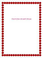 Tài liệu 6 loại trà dược cho người viêm gan pptx