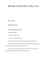 Tài liệu Kiến thức cơ bản bài Mây và sóng - Ta-go doc