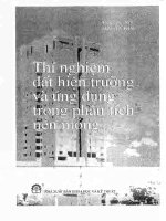 thì nghiệm đất hiện trường và ứng dụng trong phân tích nền móng