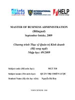 PHÂN TÍCH CHIẾN LƯỢC KINH DOANH HIỆN TẠI CỦA CÔNG TY BẢO HIỂM CHÂU Á (IAI)