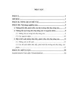 thực trạng và giải pháp cho vấn đề tiêu thụ nông sản ở việt nam