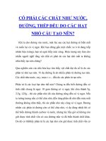 Tài liệu CÓ PHẢI CÁC CHẤT NHƯ NƯỚC, ĐƯỜNG, THÉP ĐỂU DO CÁC HẠT NHỎ CẤU TẠO NÊN? doc