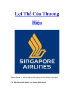 Tài liệu Lợi Thế Của Thương Hiệu pdf