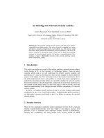 Tài liệu An Ontology for Network Security Attacks pptx