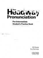 new Headway Pronounciatoin Pre inter