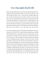 Tài liệu Các công nghệ chuyển đổi docx