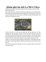 Tài liệu Khám phá tàn tích La Mã ở Libya potx