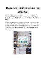 Tài liệu Phong cách cổ điển và hiện đại cho phòng bếp doc