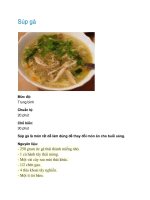 Tài liệu Súp gà pdf