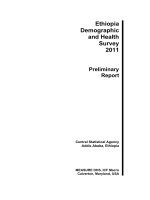 Tài liệu Ethiopia Demographic and Health Survey 2011 Preliminary Report doc