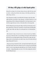 Tài liệu 10 thay đổi giúp cả nhà hạnh phúc ppt