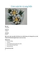 Tài liệu Cơm cuộn bơ và rong biển ppt