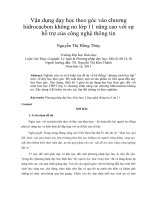 Vận dụng dạy học theo góc vào chương hidrocacbon không no lớp 11 nâng cao với sự hỗ trợ của công nghệ thông tin