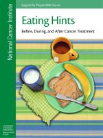 Tài liệu Eating Hints Before, During, and After Cancer Treatment docx