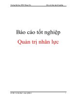 Tài liệu Báo cáo thự tập tốt nghiệp đề tài quản trị nhân lực ppt