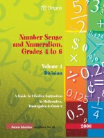 Tài liệu Number Sense and Numeration, Grades 4 to 6 Volume 4 Division docx