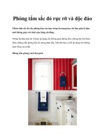 Tài liệu Phòng tắm sắc đỏ rực rỡ và độc đáo docx