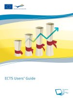 Tài liệu ECTS Users’ Guide: Europe Direct is a service to help you find answers to your questions about the European Union doc