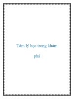 Tài liệu Tâm lý học trong khám phá pot