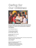 Tài liệu Caring for Our Children: National Health and Safety Performance Standards; Guidelines for Early Care and Education Programs, Third Edition doc