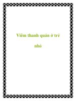 Tài liệu Viêm thanh quản ở trẻ nhỏ pdf