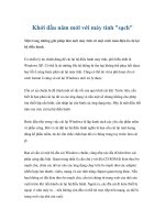 Tài liệu Khởi đầu năm mới với máy tính 