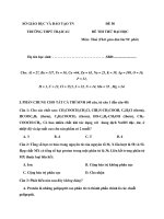 Tài liệu SỞ GIÁO DỤC VÀ ĐÀO TẠO TN TRƯỜNG THPT TRẠI CAU ĐỀ 50 pot