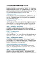 Tài liệu Programming Neural Networks in JavaProgramming Neural Networks in Java will show the intermediate ppt