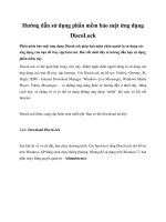 Tài liệu Phần mềm bảo mật ứng dụng DiscoLock docx