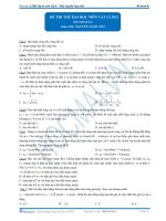 Đề thi thử đại học số 1 - 2013 môn toán thầy phương
