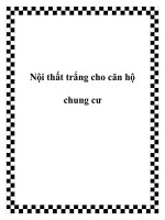 Tài liệu Nội thất trắng cho căn hộ chung cư ppt