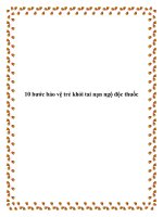 Tài liệu 10 bước bảo vệ trẻ khỏi tai nạn ngộ độc thuốc pot