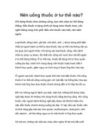 Tài liệu Nên uống thuốc ở tư thế nào? pdf